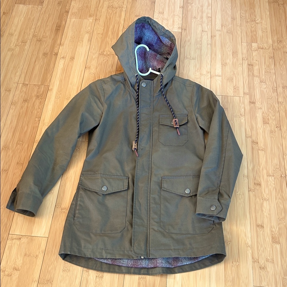 Bridge & Burn Waxed Canvas Hooded Barn Jacket Utility Jacket Women’s